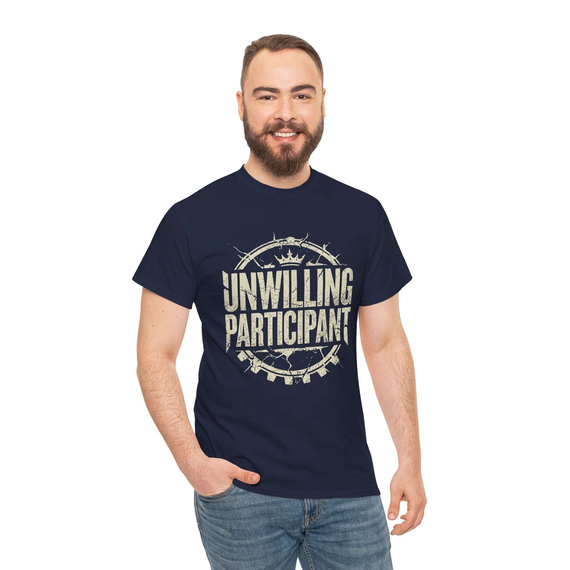 Unwilling Participant Trump inspired funny tee about surviving the chaos