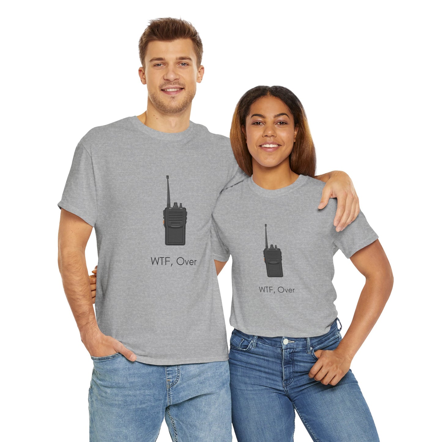 "WTF, Over" walkie talkie t-shirt