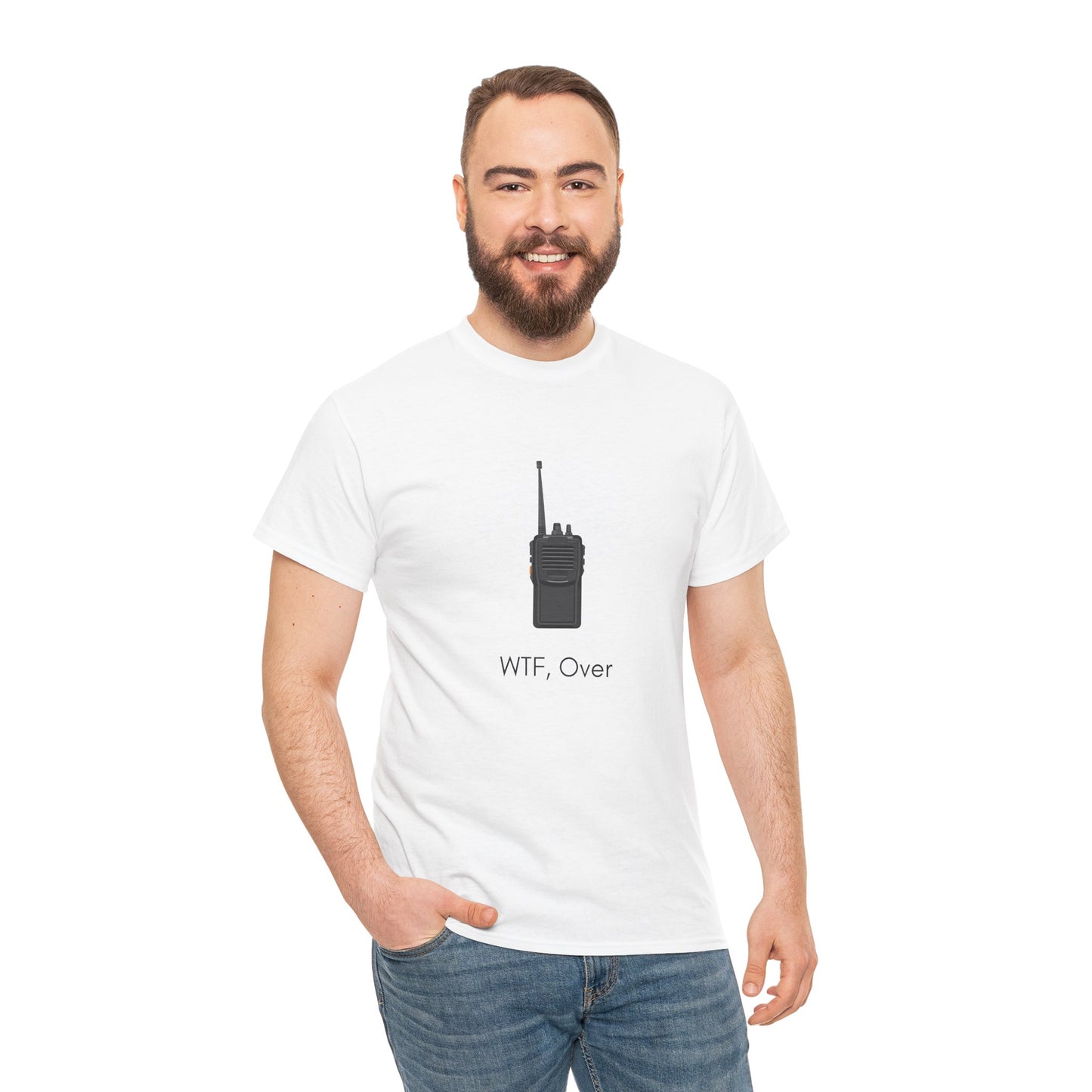 "WTF, Over" walkie talkie t-shirt