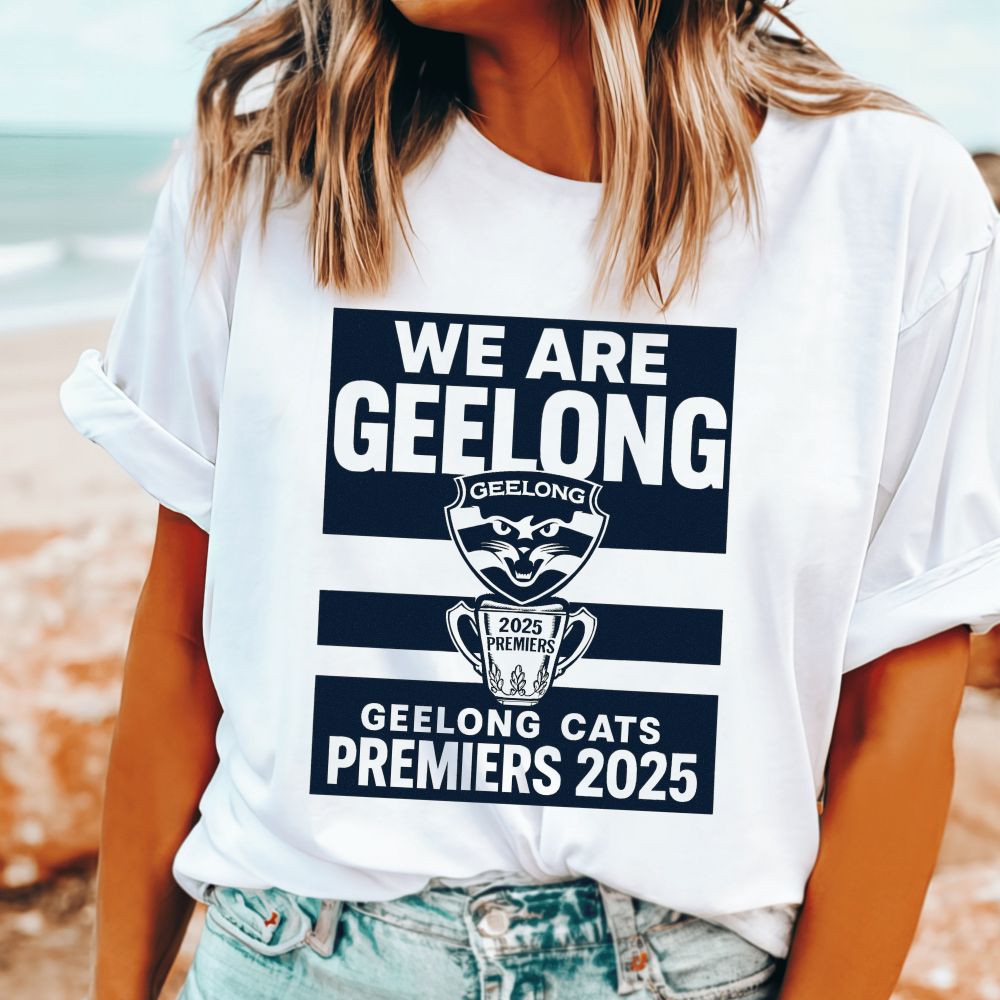 We Are Geelong – Cats Premiers 2025 T-Shirt | AFL Premiership Cup Edition