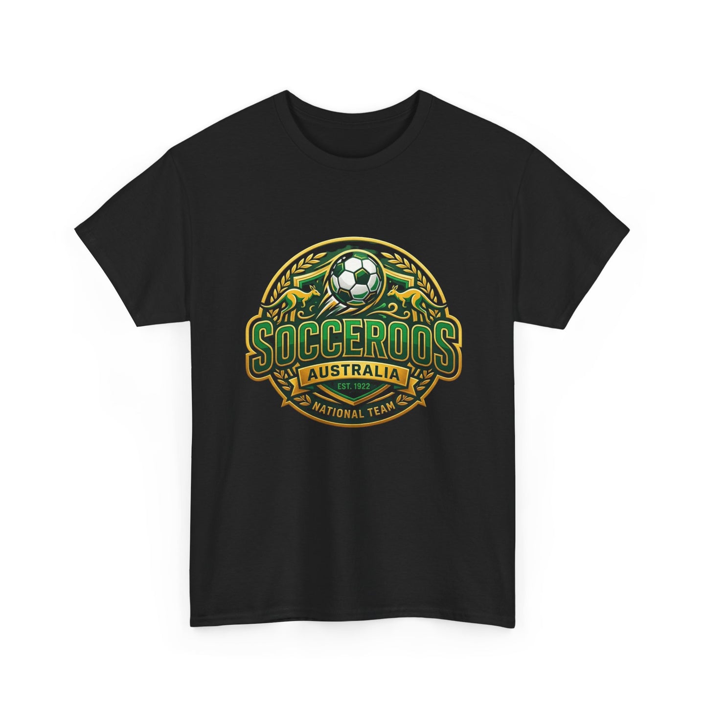 Socceroos World Cup T-Shirt - Green & Gold Till the Final Whistle