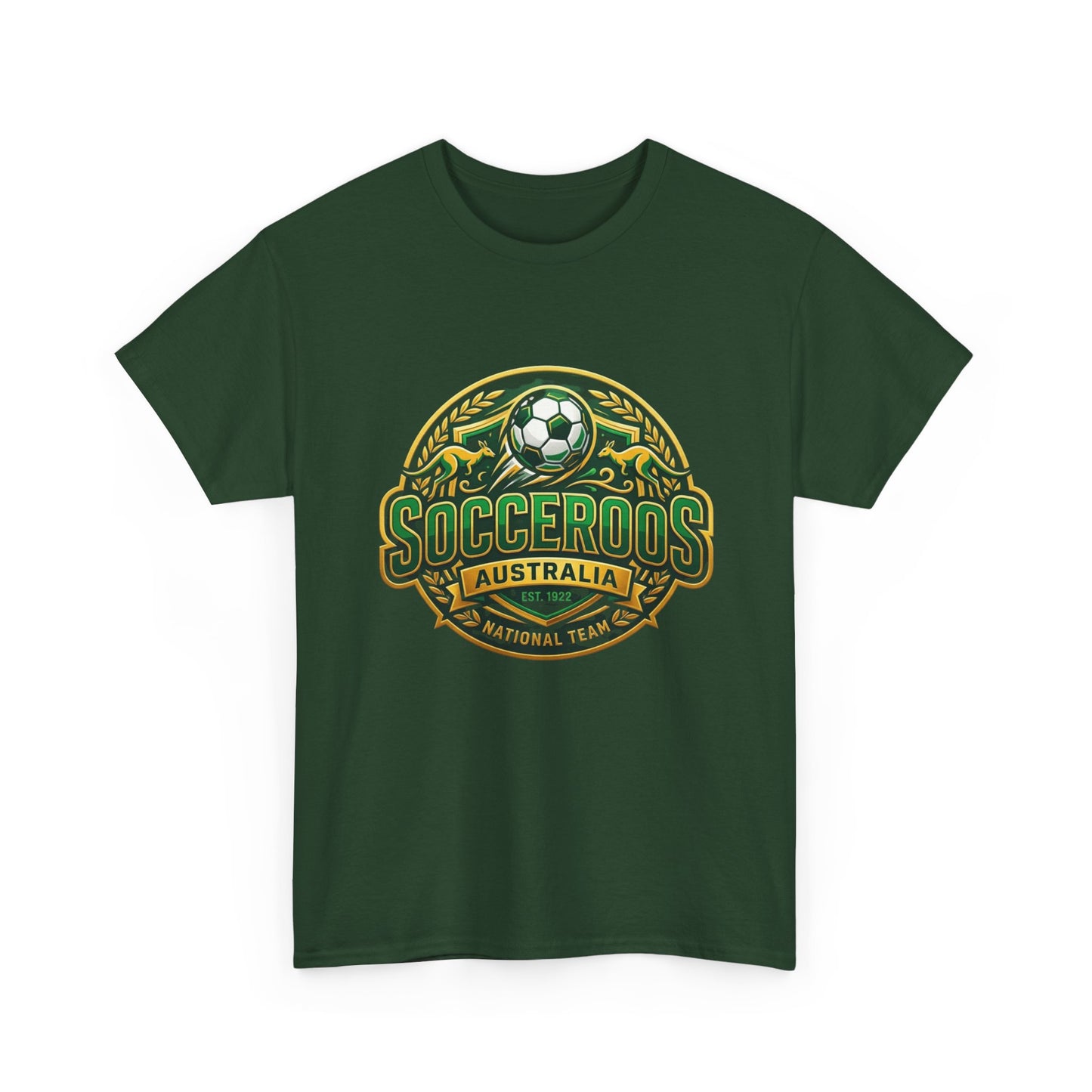 Socceroos World Cup T-Shirt - Green & Gold Till the Final Whistle