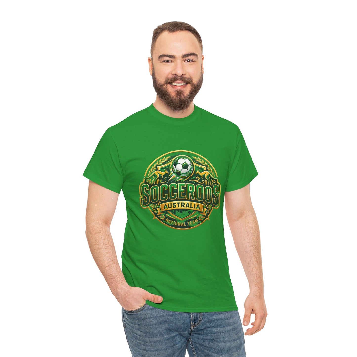 Socceroos World Cup T-Shirt - Green & Gold Till the Final Whistle