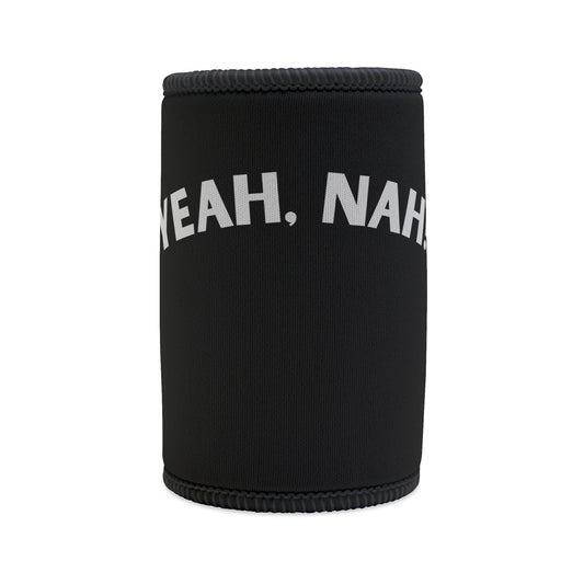 Yeah, Nah! Black Stubby Holder | Funny Aussie Beer Cooler