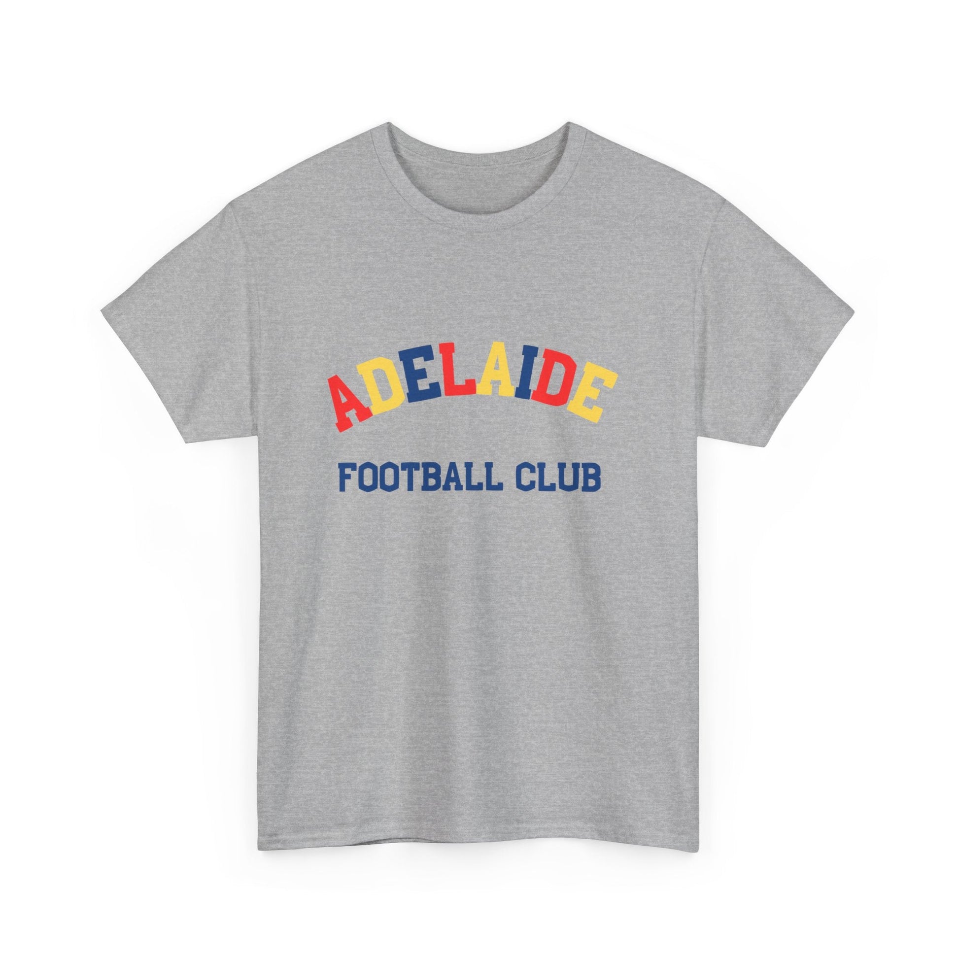 Red, yellow, and navy Adelaide Football Club t-shirt for passionate Crows fans