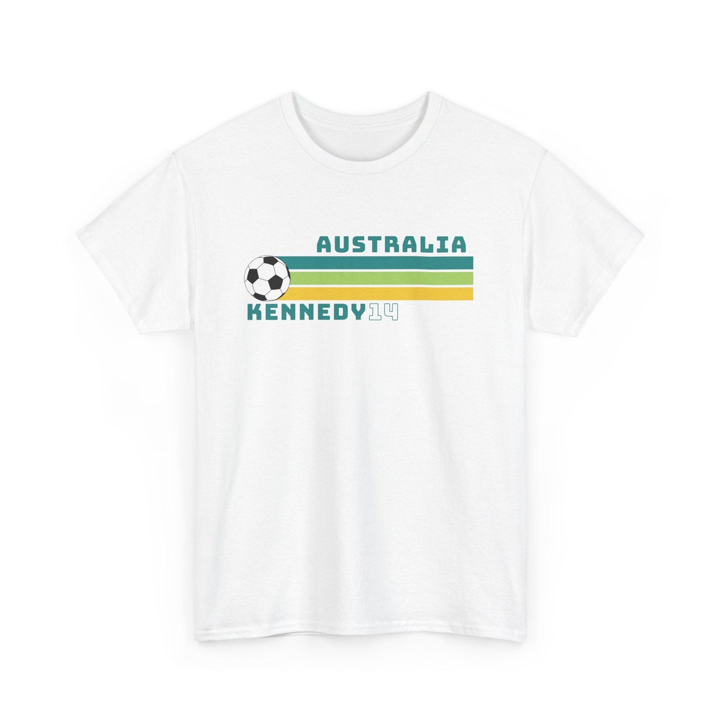 Matildas retro shirt featuring Alanna Kennedy’s name and number, perfect for Asian Cup matches