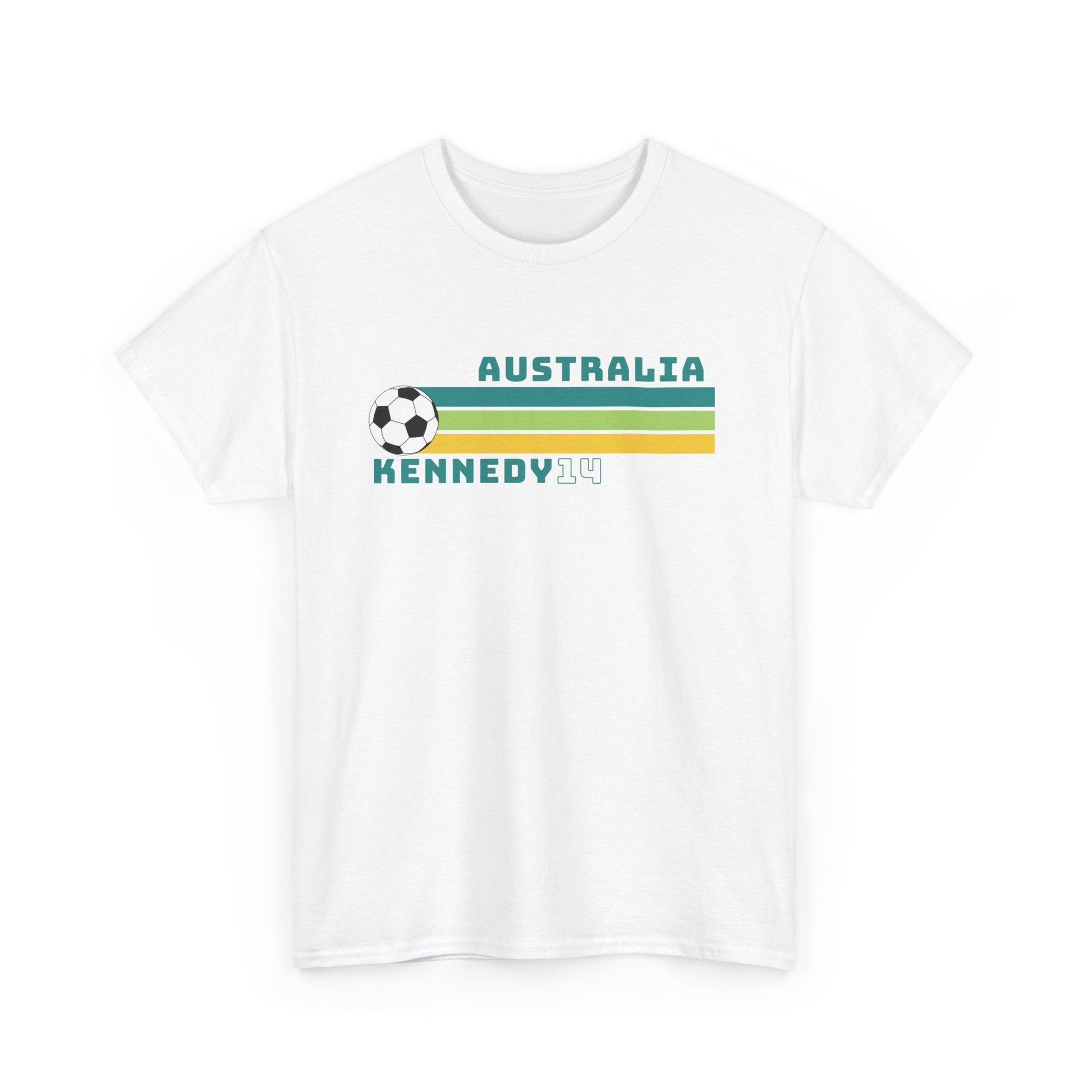 Matildas retro shirt featuring Alanna Kennedy’s name and number, perfect for Asian Cup matches