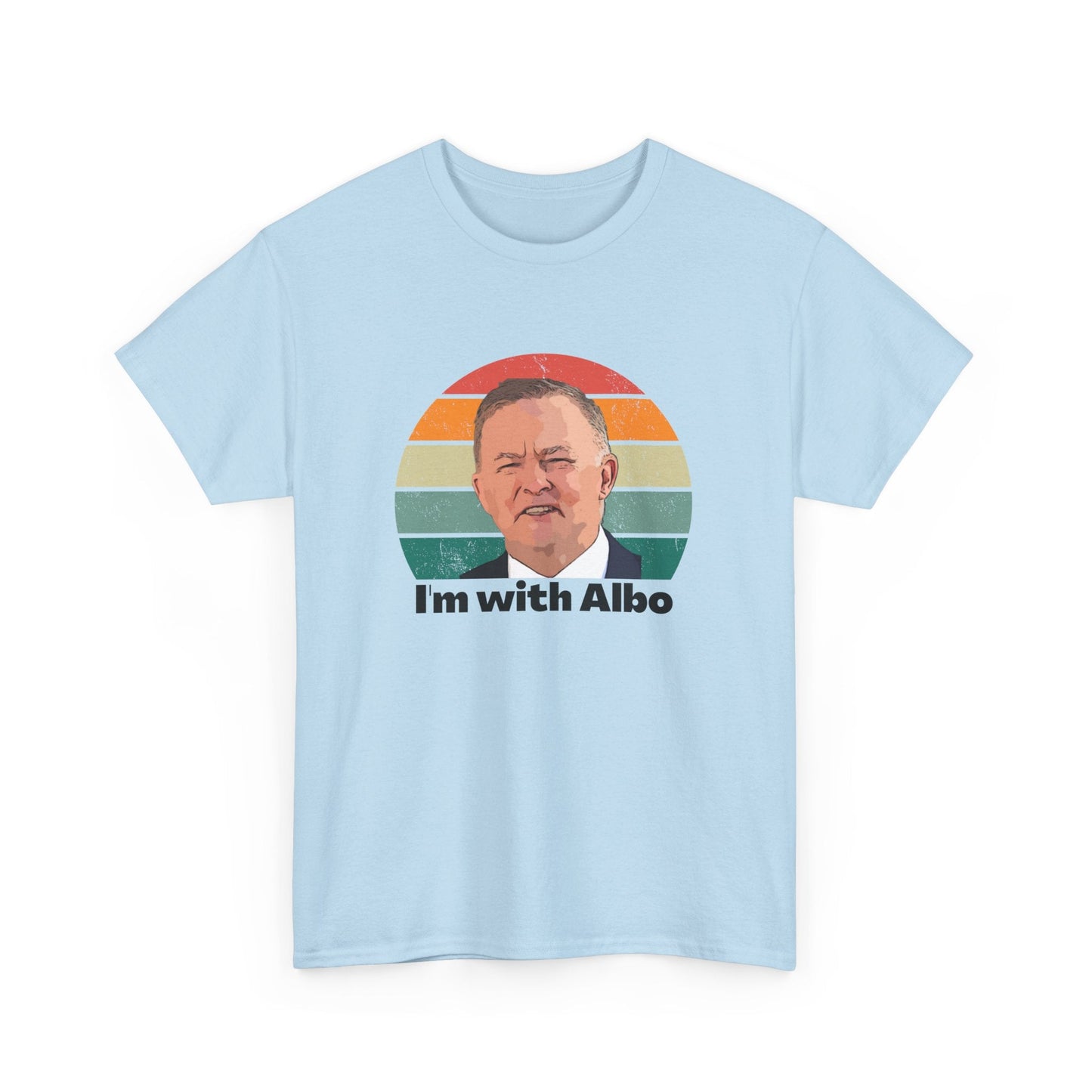 'I'm with Albo' campaign t-shirt, show your support for Anthony Albanese in the Australian federal election