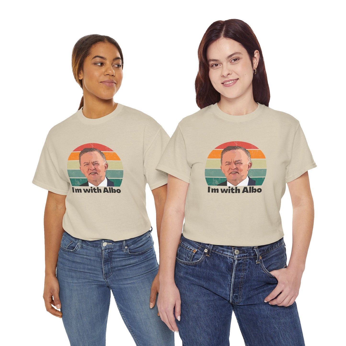 Vote for Albo t-shirt with 'I'm with Albo' message, perfect for Australian Labor Party supporters and political events
