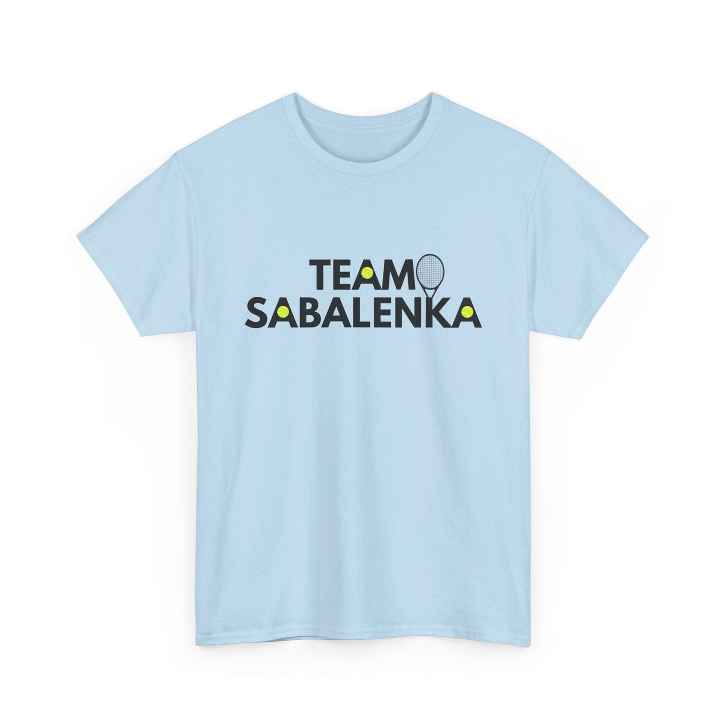 Show your love for Aryna Sabalenko with this stylish 'Team Sabalenko' tennis supporter t-shirt.