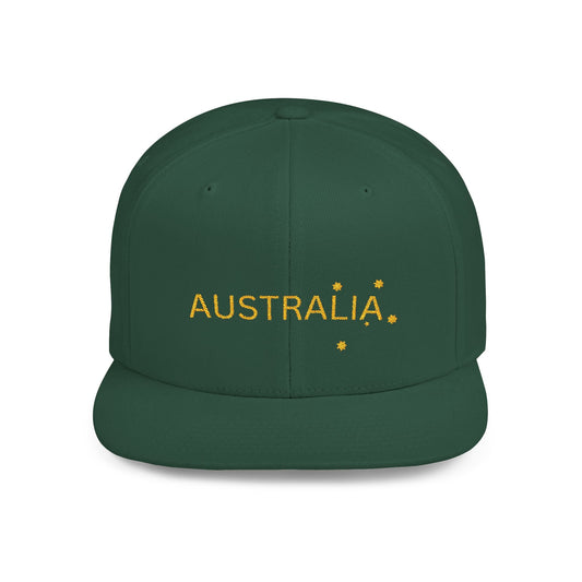 Australia Team Embroidered Raygun Cap - Destination GiftsHatsPrintify