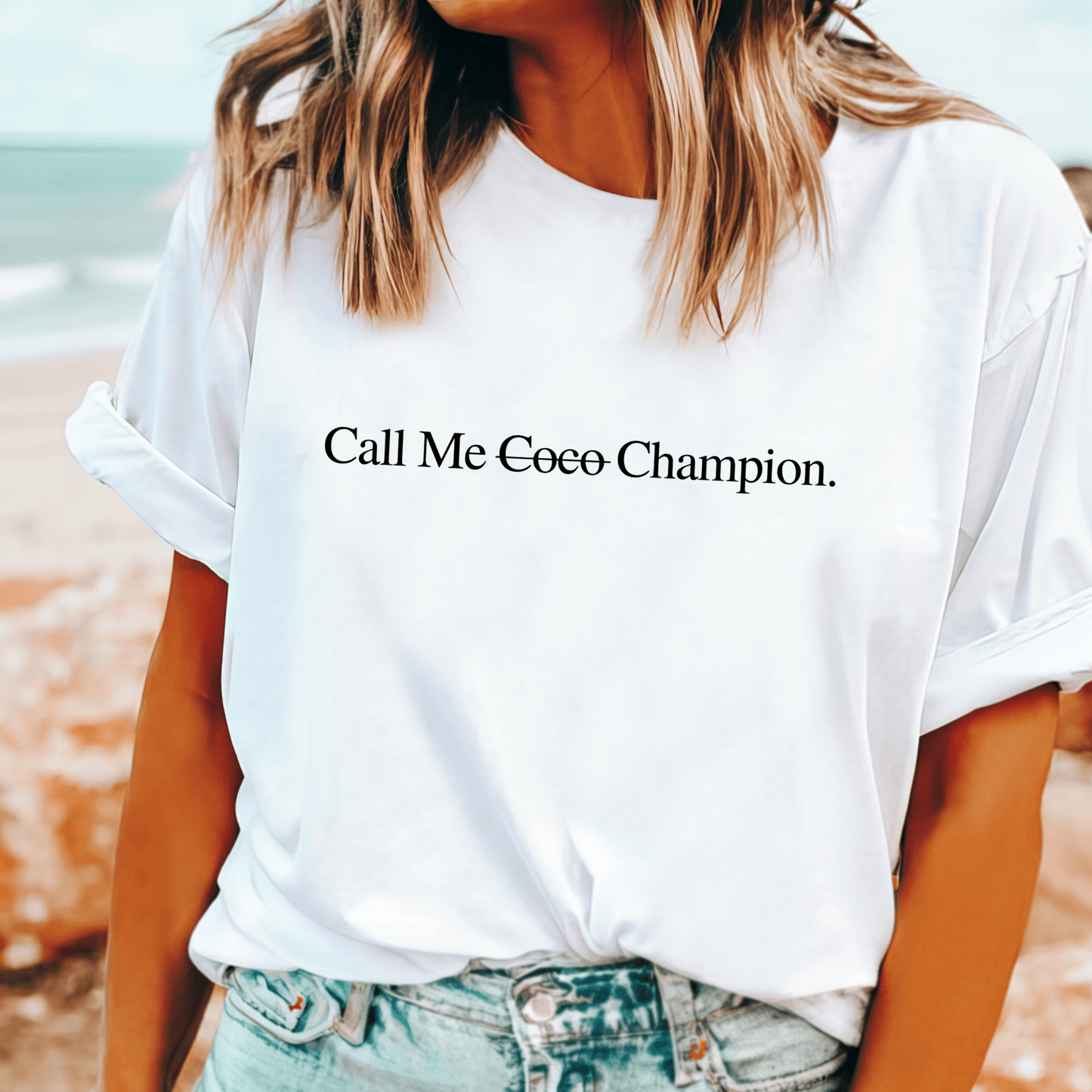 Call Me Coco Champion' t-shirt, celebrate US Open winner Coco Gauff with this stylish fan tee.