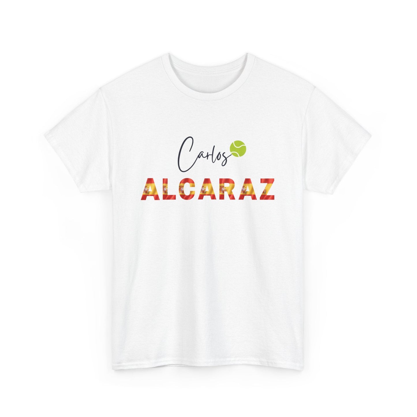 Spanish tennis legend Carlos Alcaraz fan tee with bold name print