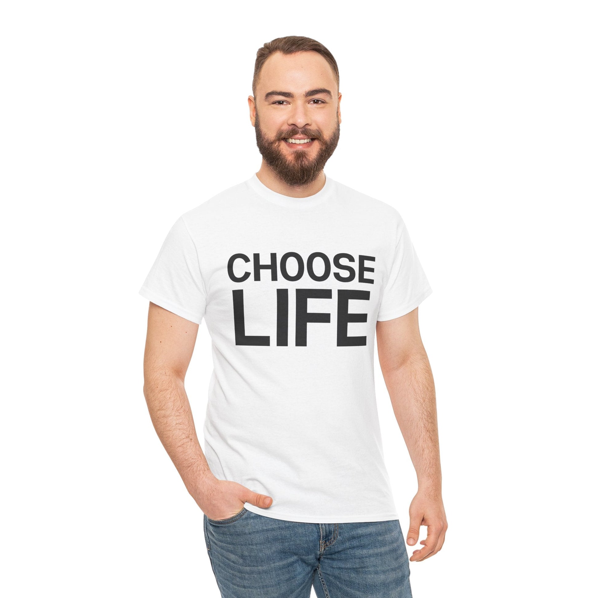 Vintage 80s T-Shirt – Choose Life Slogan from Wham! Music Era