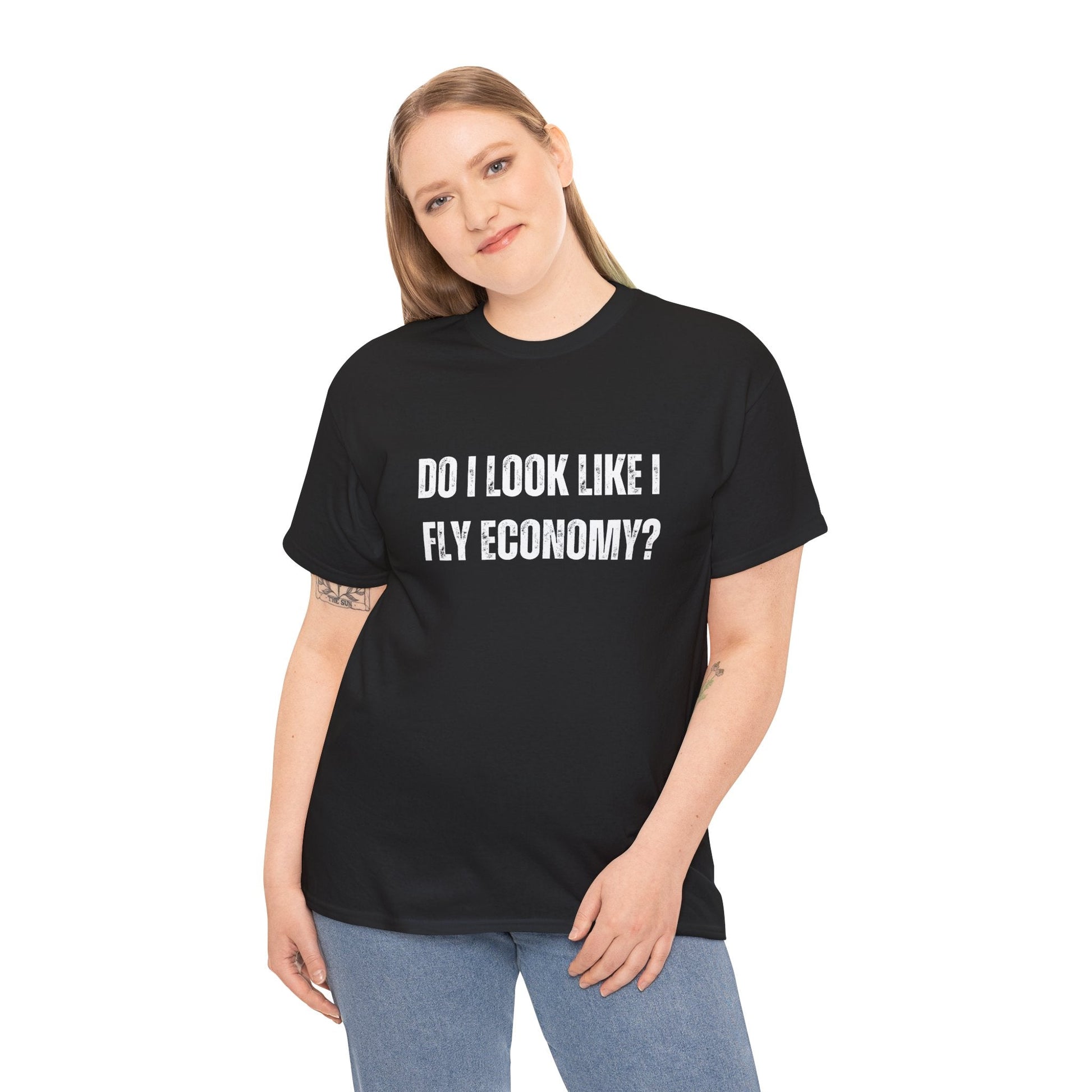 Funny vacation t-shirt for luxury travellers with a sense of humour