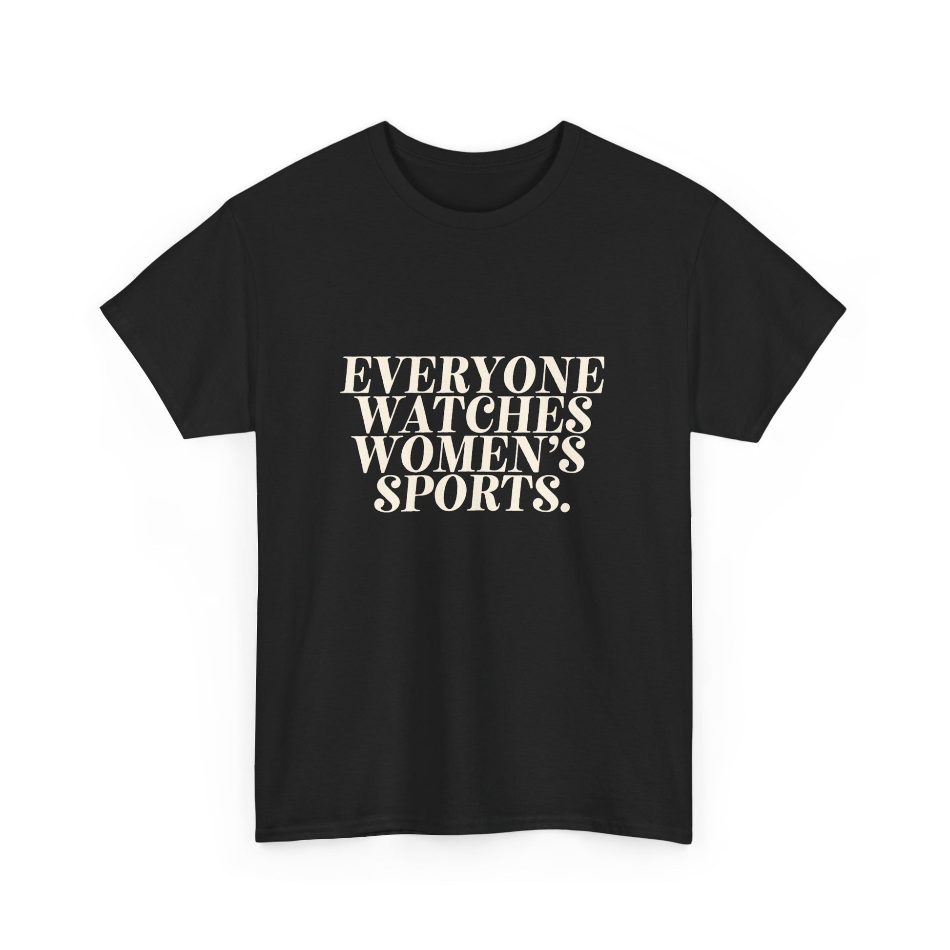 Bold feminist sports tee supporting women athletes