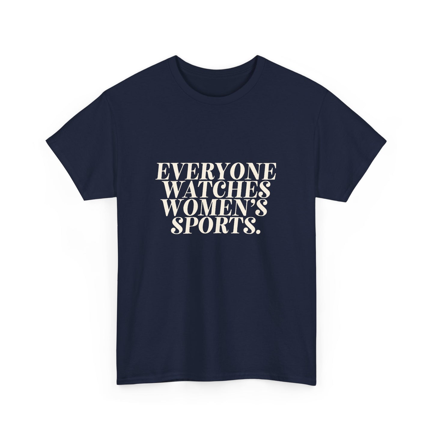 Support women’s sports with this statement graphic tee