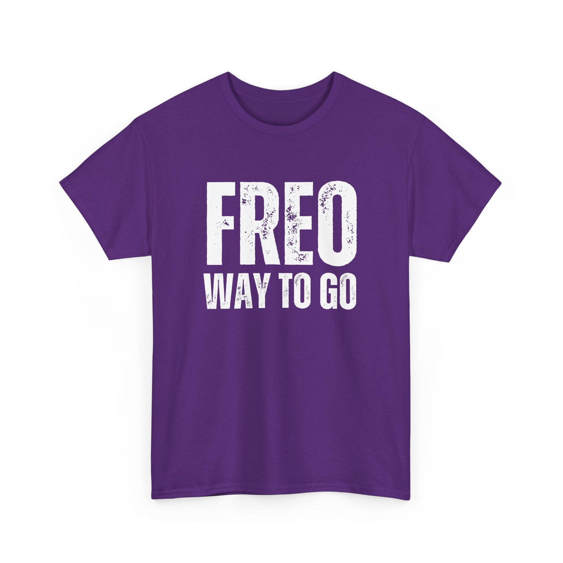 Dockers supporter tee with Freo Way to Go slogan in team colours