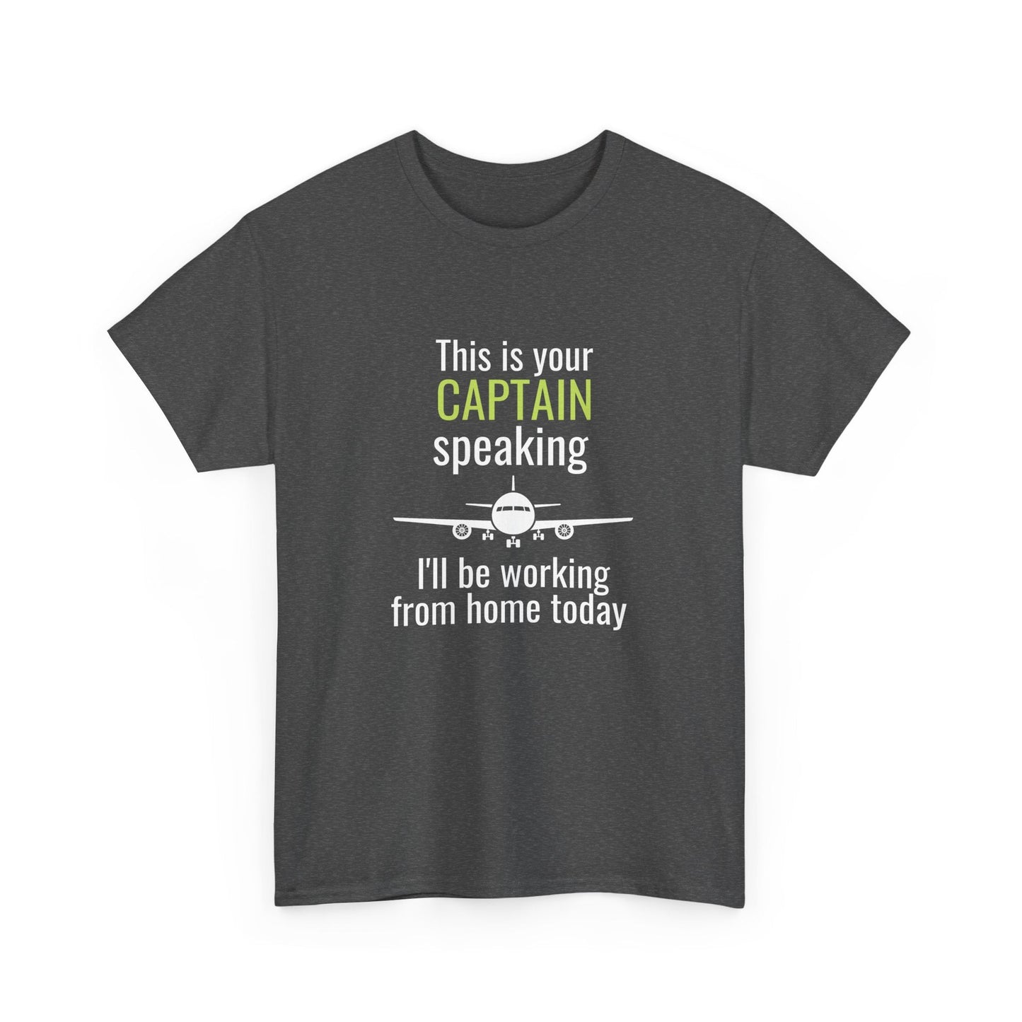 Pilot Work From Home T-Shirt – Funny Aviation Gift for Pilots
