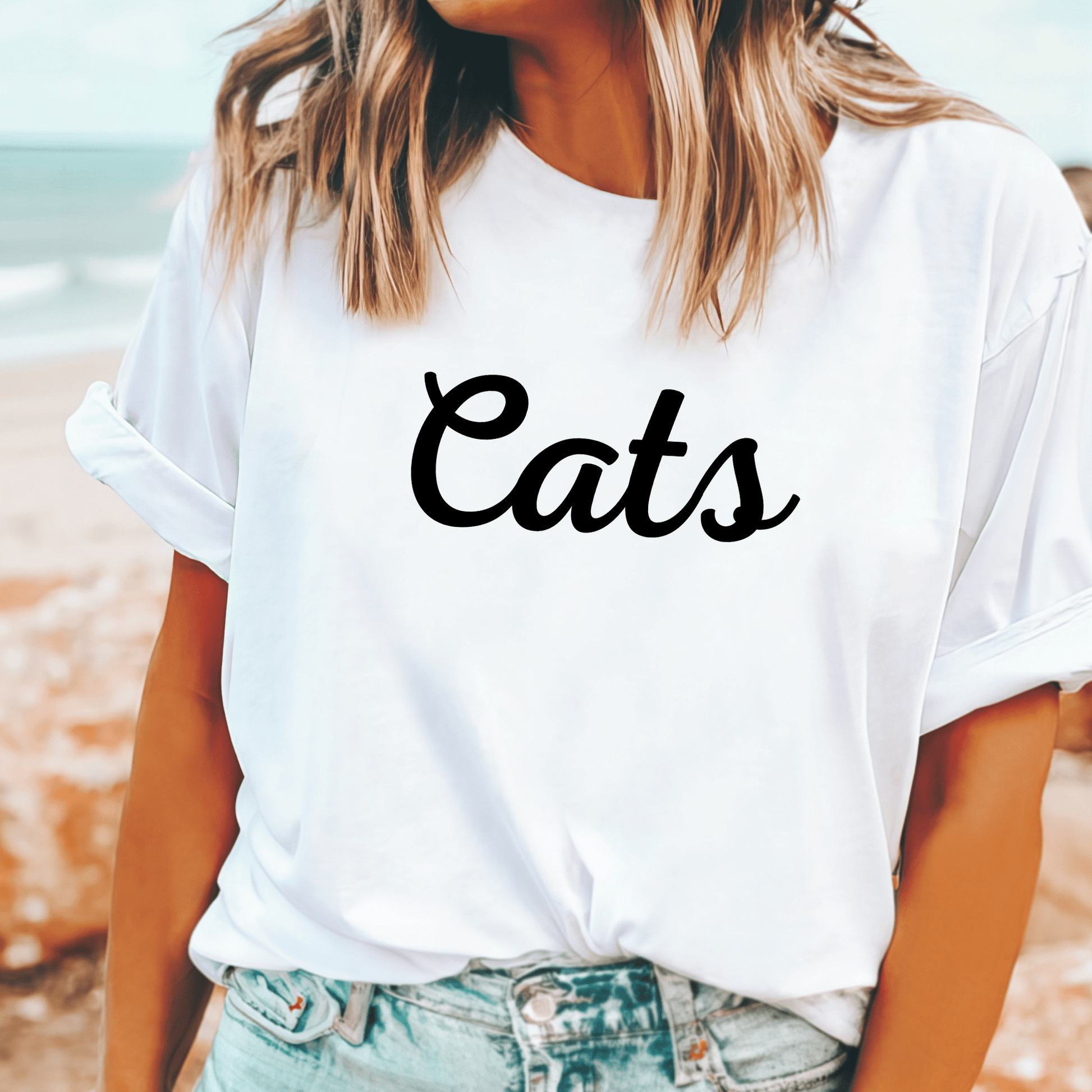 Geelong Cats AFL t-shirt with bold Cats print, perfect for footy finals
