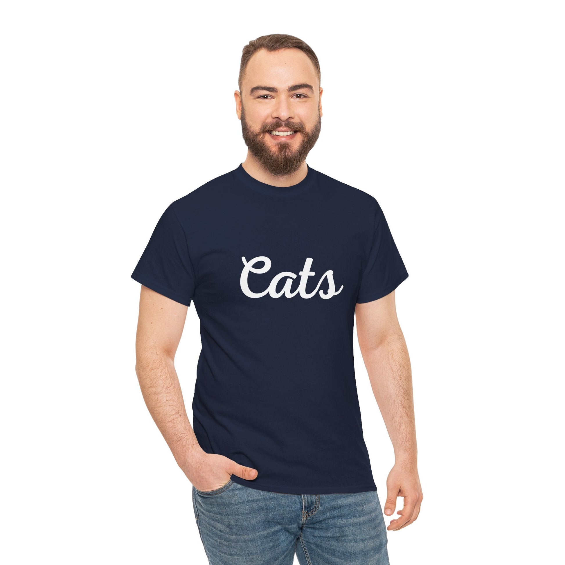 Geelong Cats cursive tee – footy-inspired design for AFL lovers, club members, and passionate supporters!