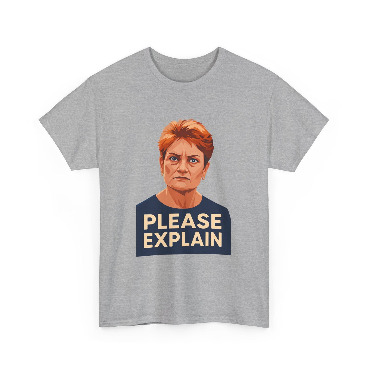 Funny One Nation parody tee featuring Pauline Hanson quote