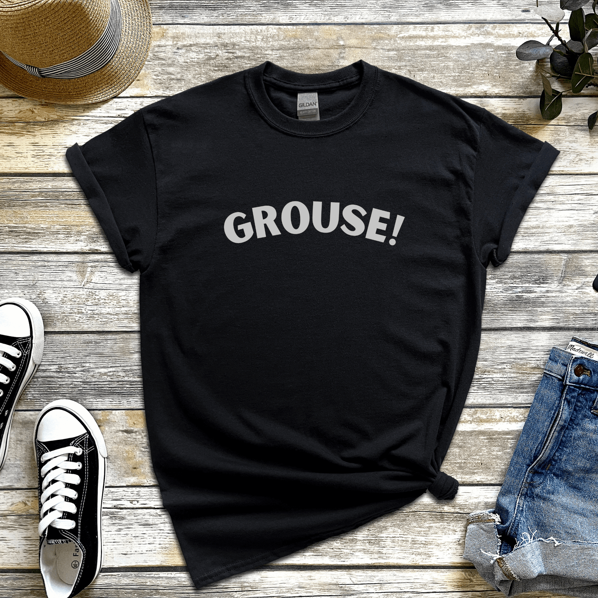 Grouse Aussie slang t-shirt perfect for Australia Day and backyard BBQs