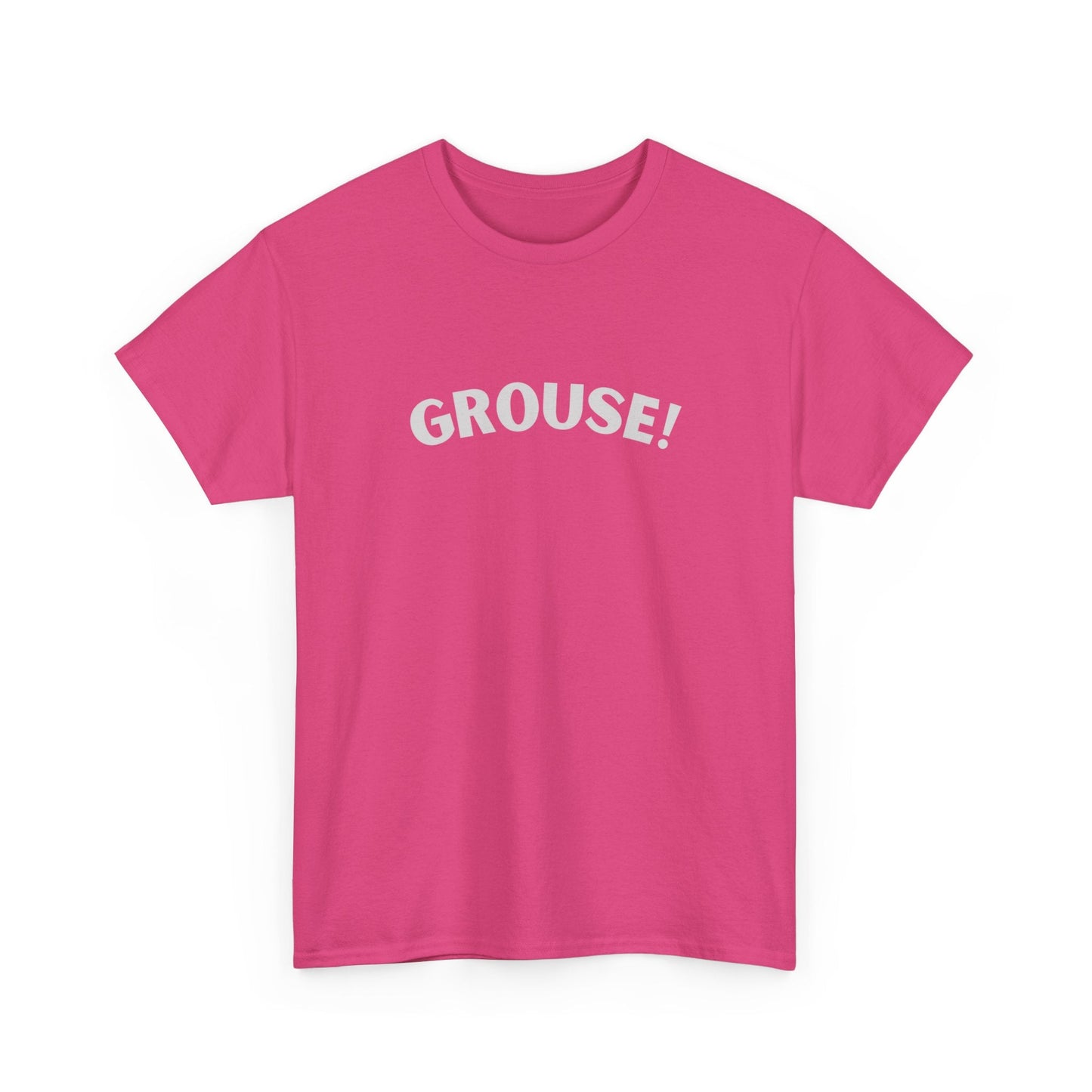 Unisex Grouse tee showcasing Aussie humour, great for BBQs and public holidays