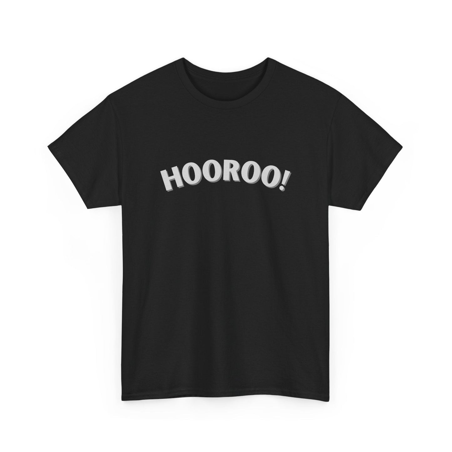 Lighthearted 'Hooroo' t-shirt ideal for gifting and backyard barbies