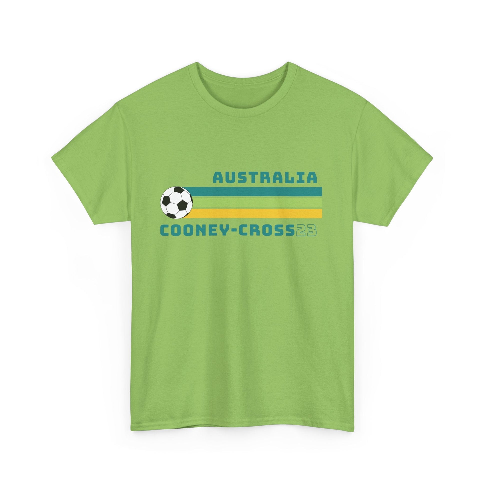Vintage-style Cooney-Cross Matildas tee, honouring her World Cup performances and Arsenal success