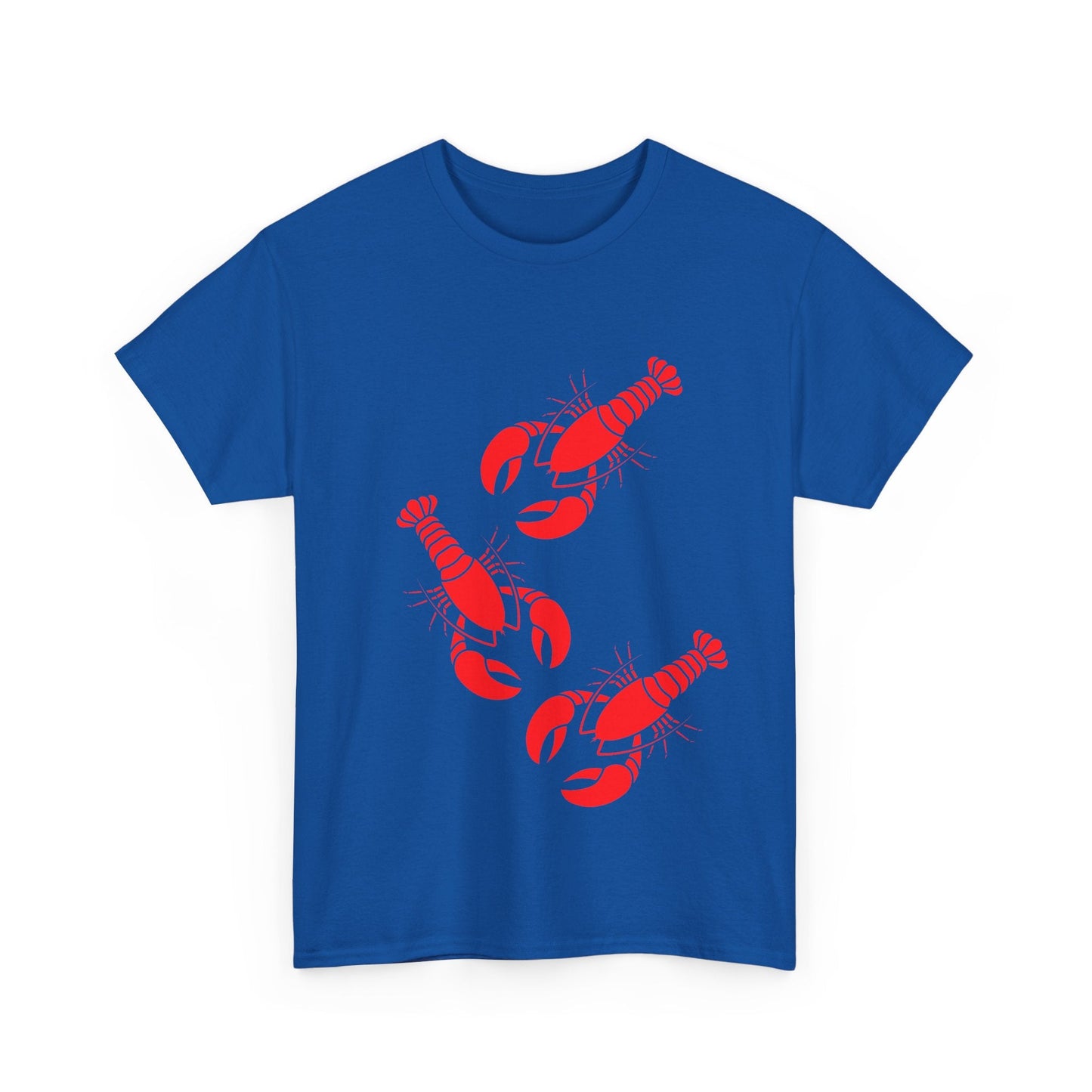 Classic red lobster tee with a fisherman aesthetic, great for seafood lovers and deep-sea anglers