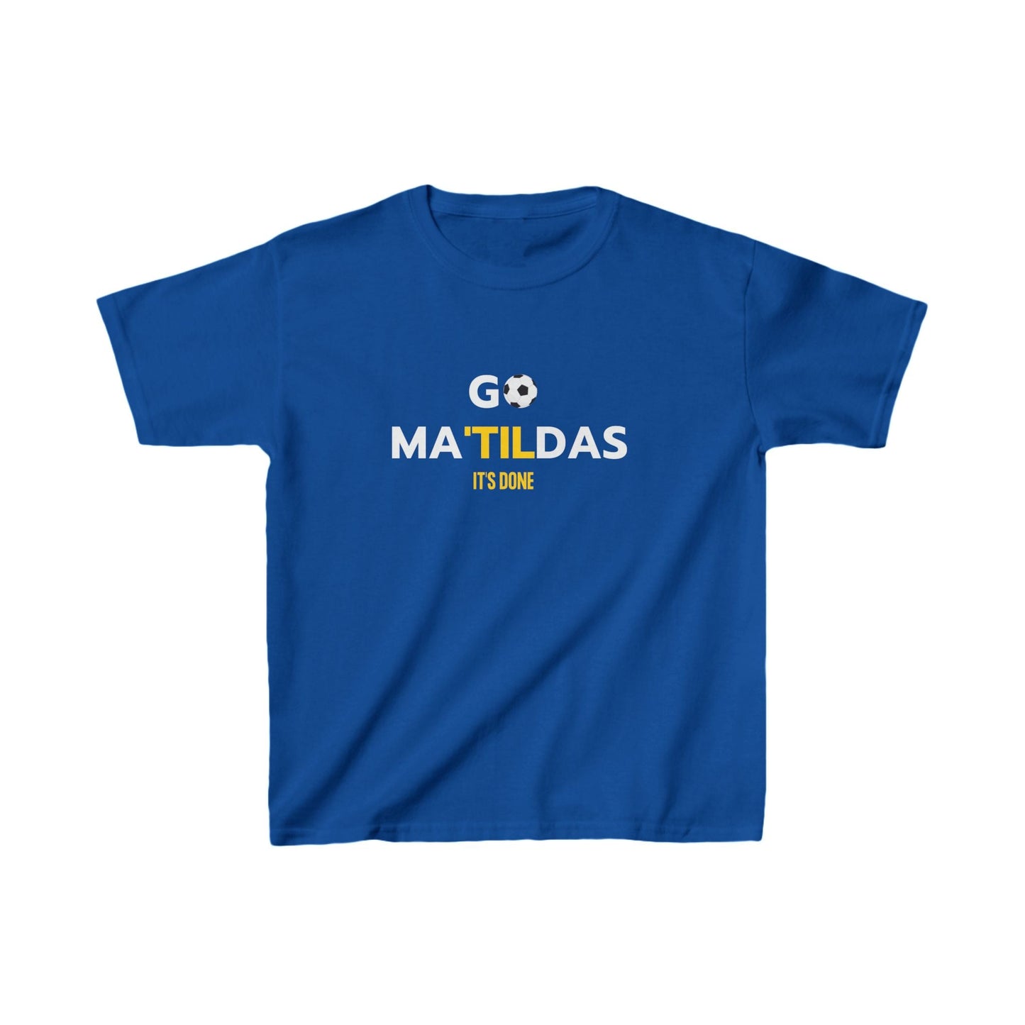Kids Matildas supporter tee – great gift for young football lovers