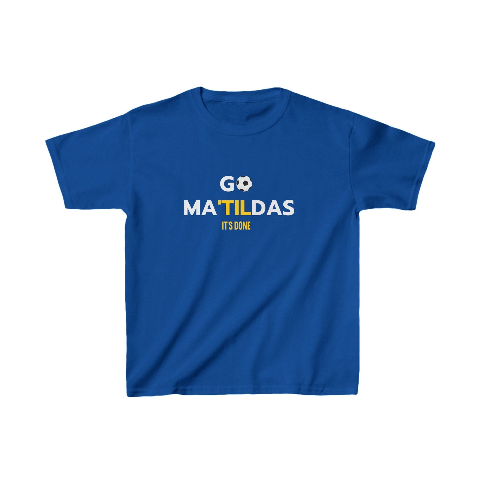 Kids Matildas supporter tee – great gift for young football lovers