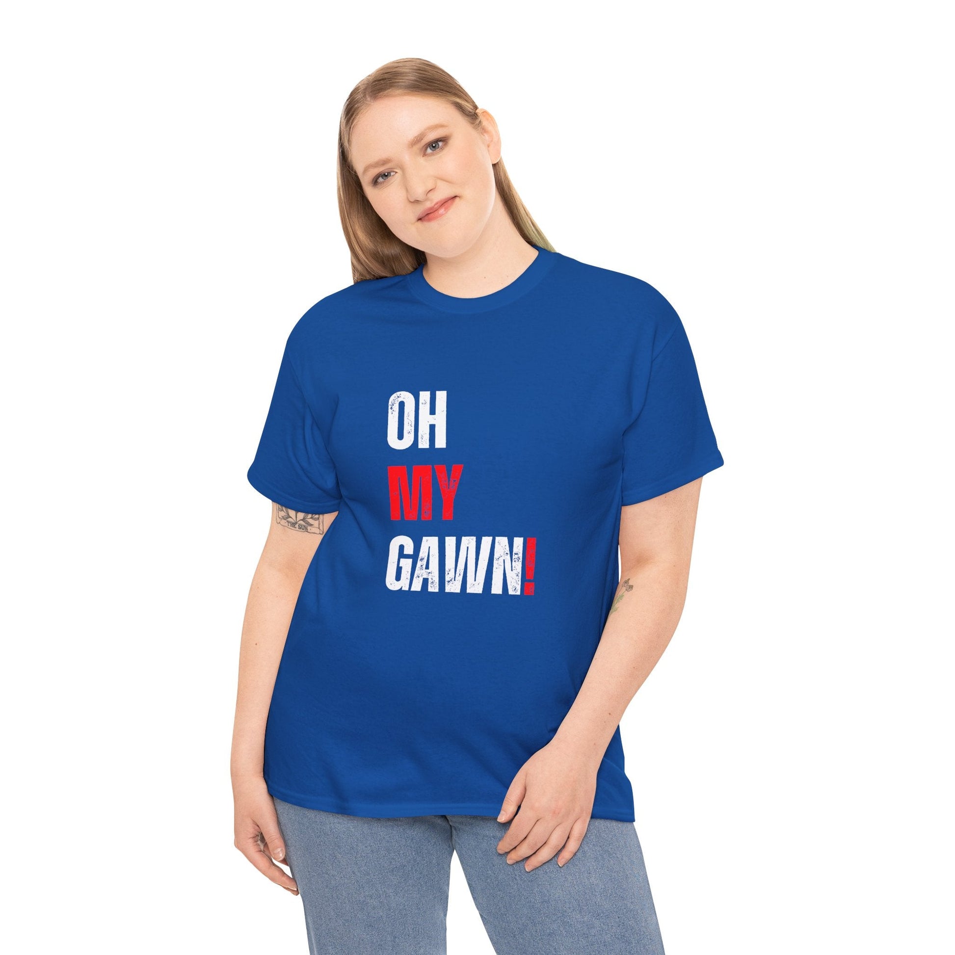 Oh My Gawn AFL t-shirt – Melbourne Demons fan gear celebrating Max Gawn. Must-have for footy lovers and Dees fans!