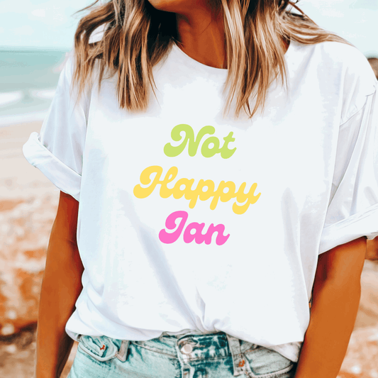 Not Happy Jan retro t-shirt – iconic Aussie catchphrase from Yellow Pages ad