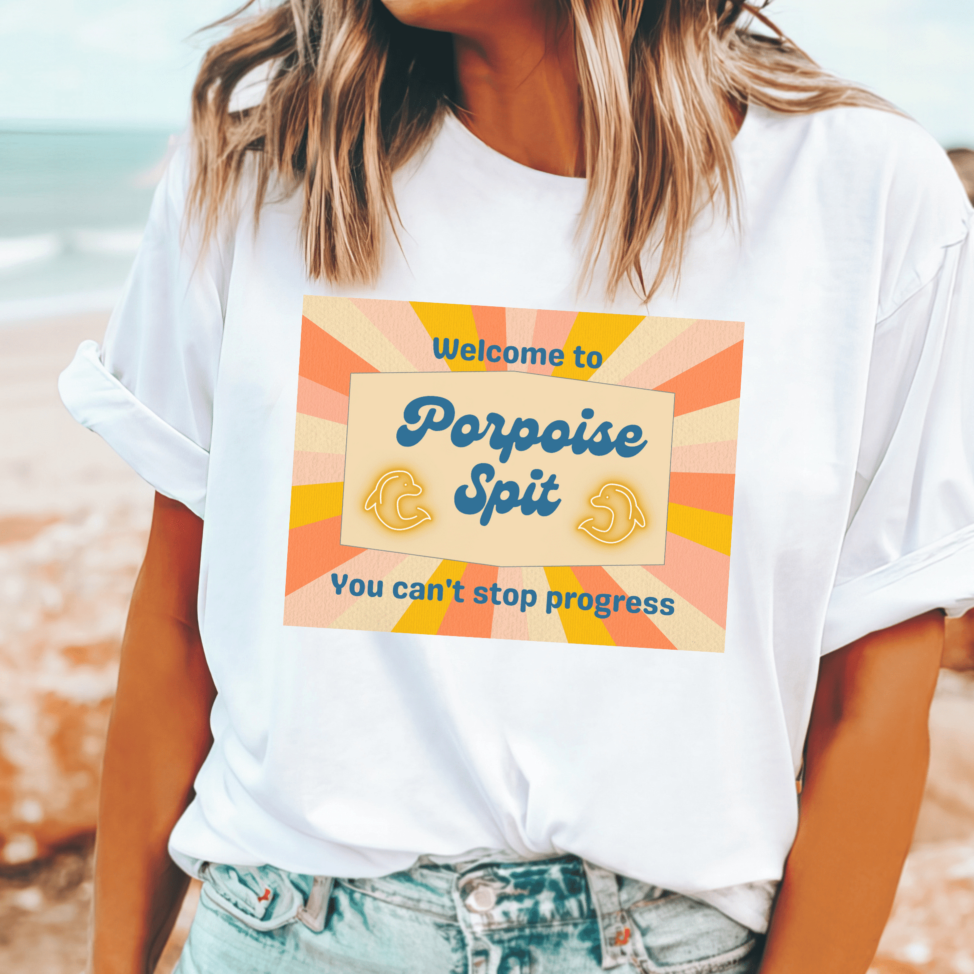 Porpoise Spit Muriel's Wedding t-shirt