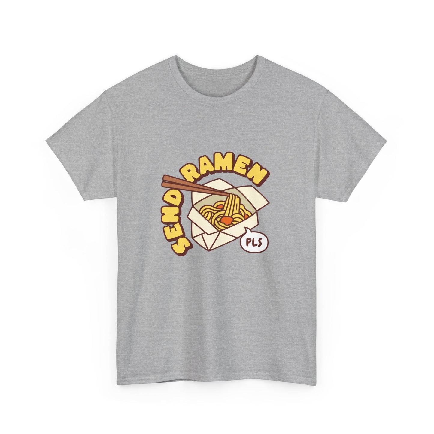 Love ramen? This 'Send Ramen' t-shirt with a noodle bowl is perfect for you!
