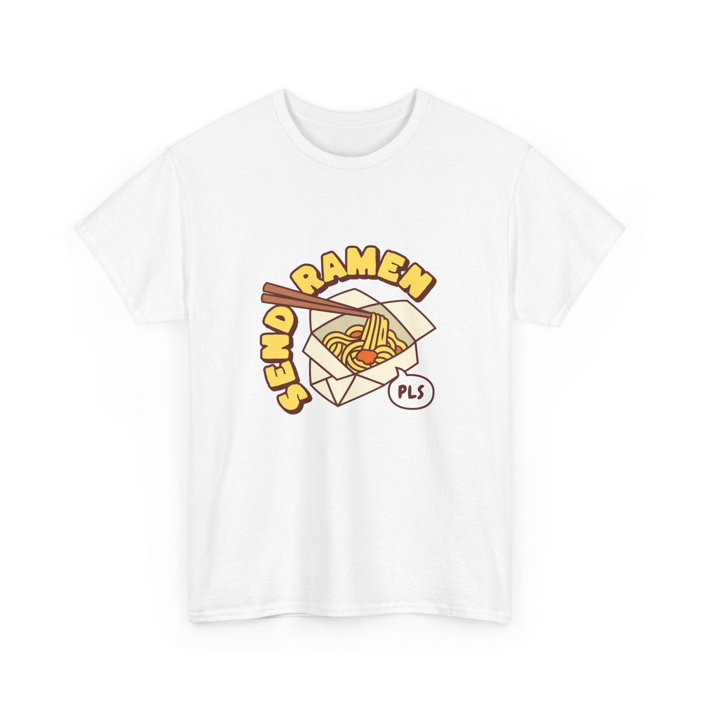 Cute 'Send Ramen' t-shirt for ramen addicts—great gift for Japanese food fans and noodle lovers