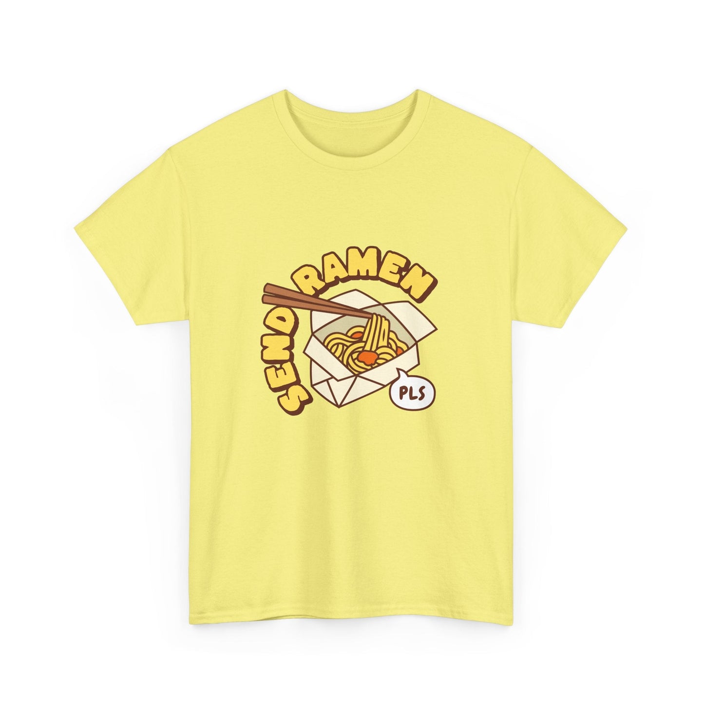 Quirky 'Send Ramen' tee—must-have for ramen lovers, foodies, and noodle enthusiasts.