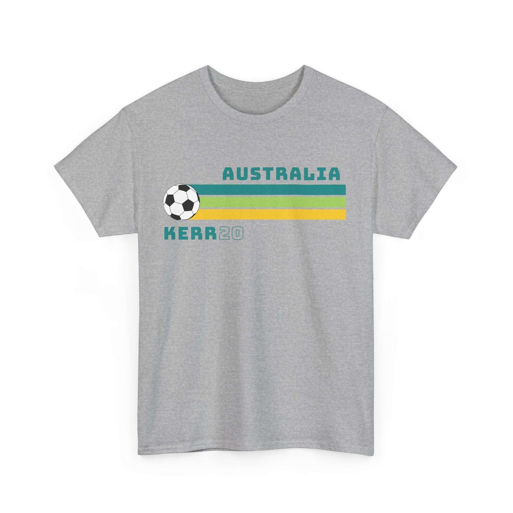 Vintage-style Matildas t-shirt featuring Sam Kerr’s number, ideal to wear on game day