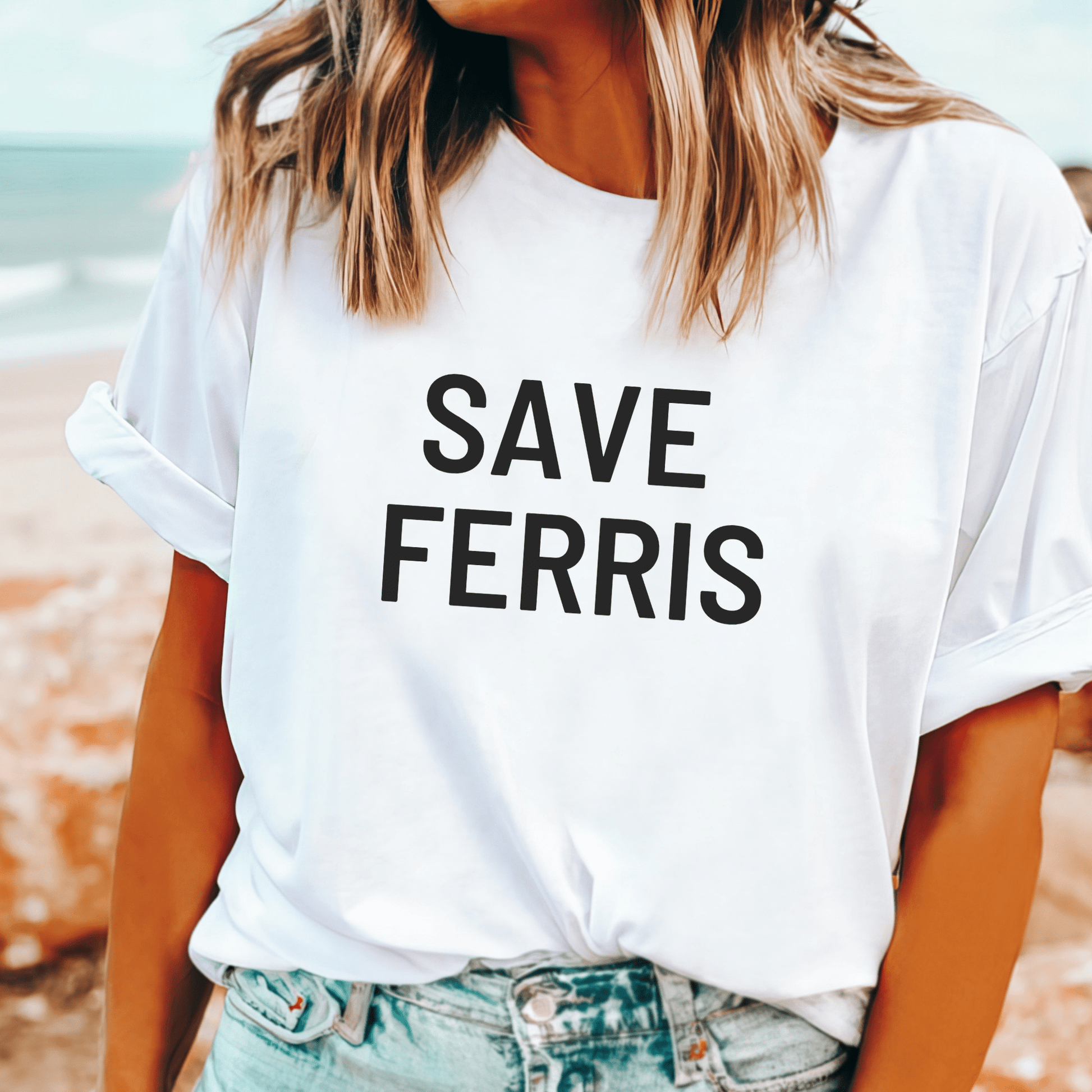 "Save Ferris" t-shirt inspired by Ferris Bueller’s Day Off movie