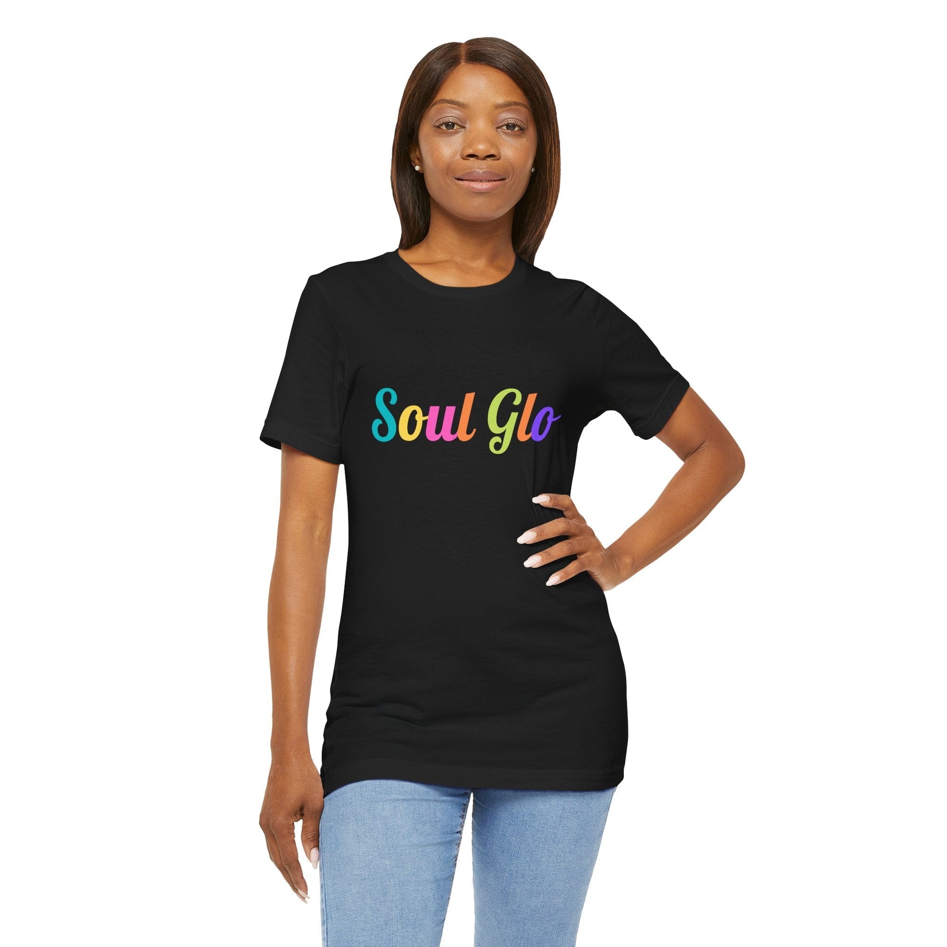 Coming to America Fan Tee – Iconic Soul Glo Logo Design