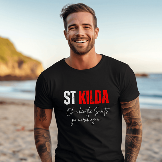 Show your support for the St Kilda Saints with this AFL t-shirt—perfect for fans of the iconic team!