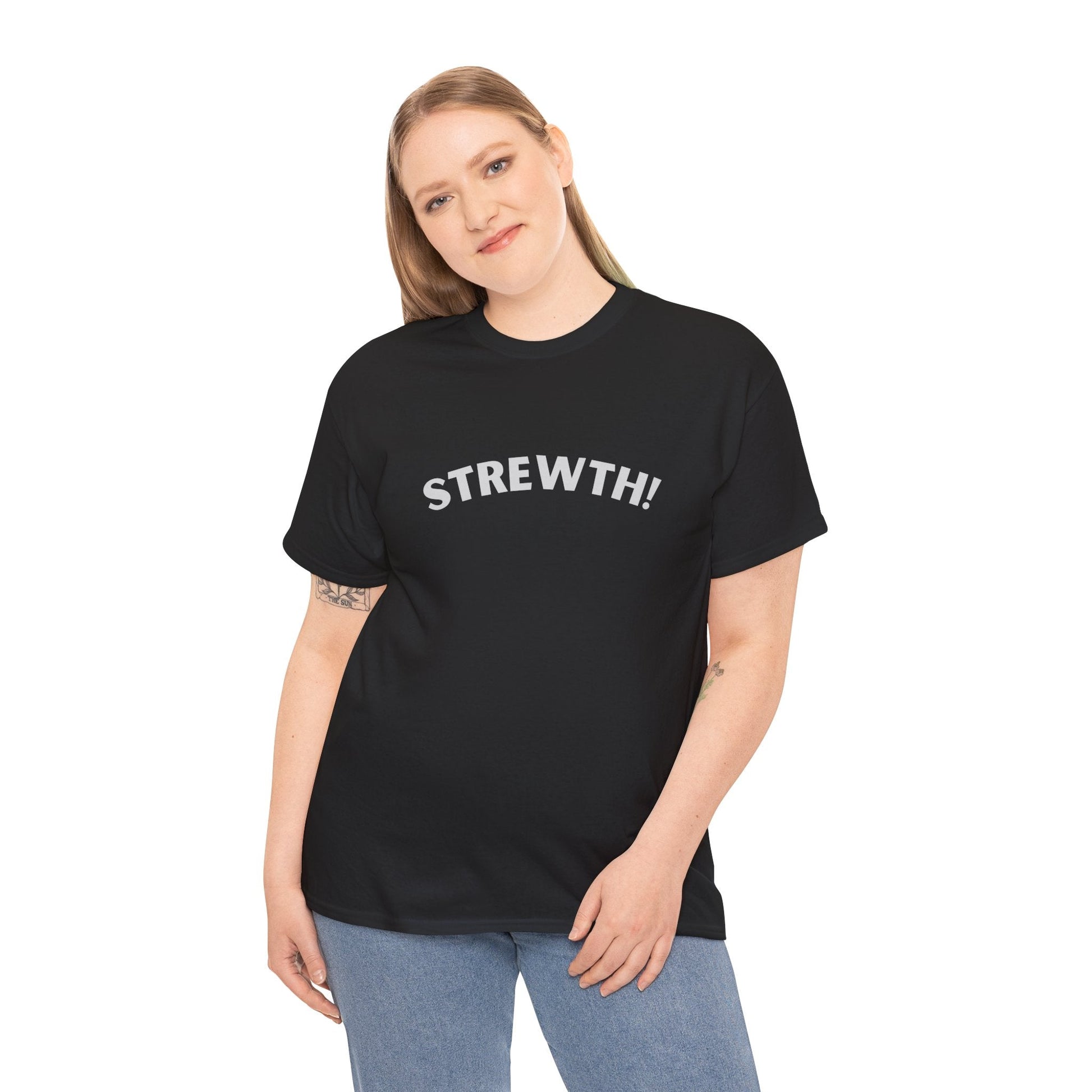 Aussie slang BBQ shirt – ‘Strewth’ design for fans of good food and laughs