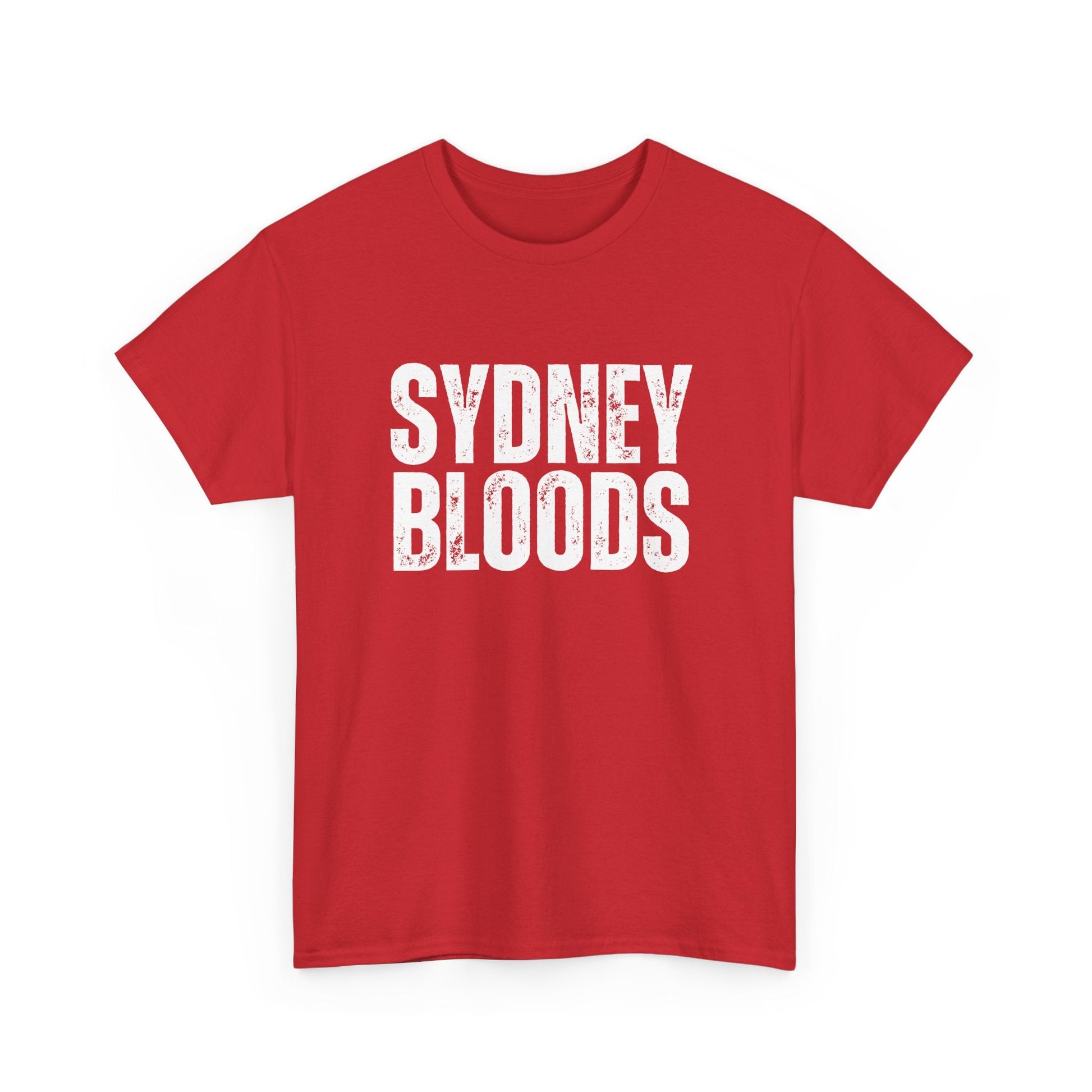 Sydney Swans Bloods t-shirt in red and white for loyal AFL fans