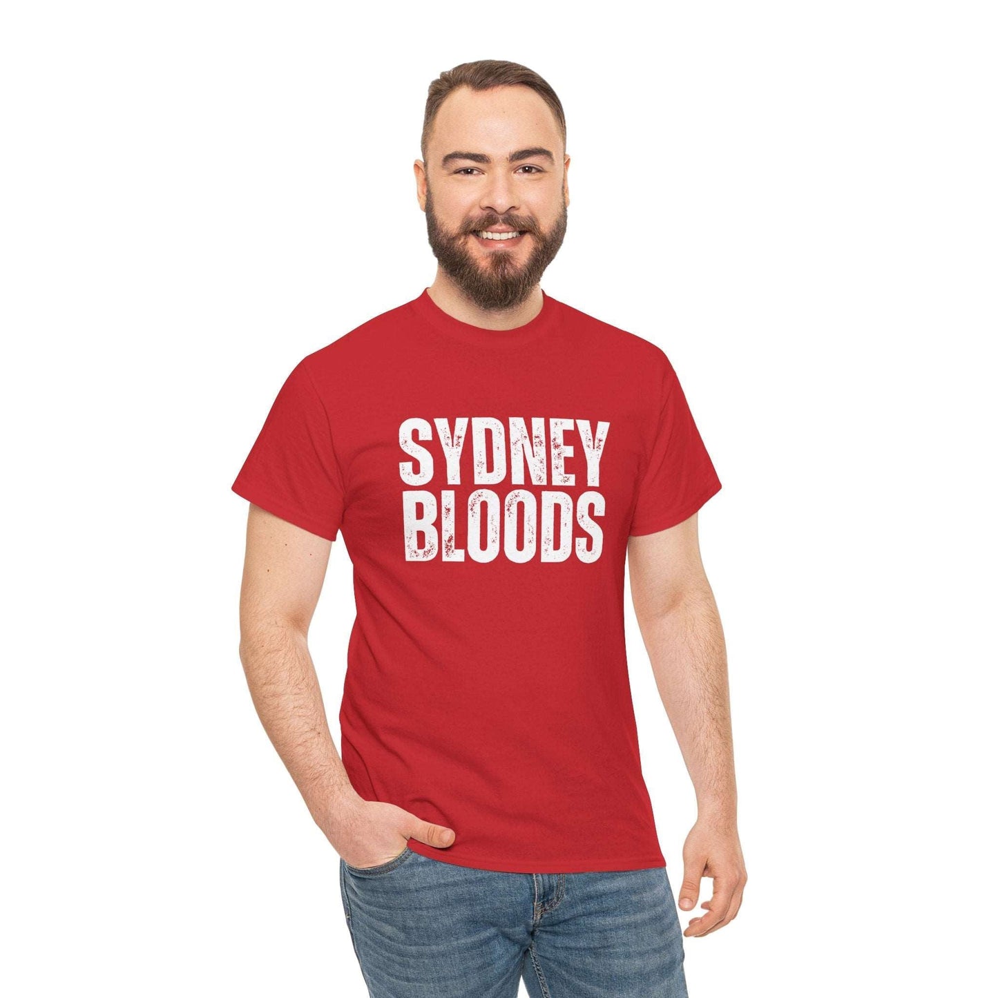 Bloods heritage Sydney Swans t-shirt with bold club colours