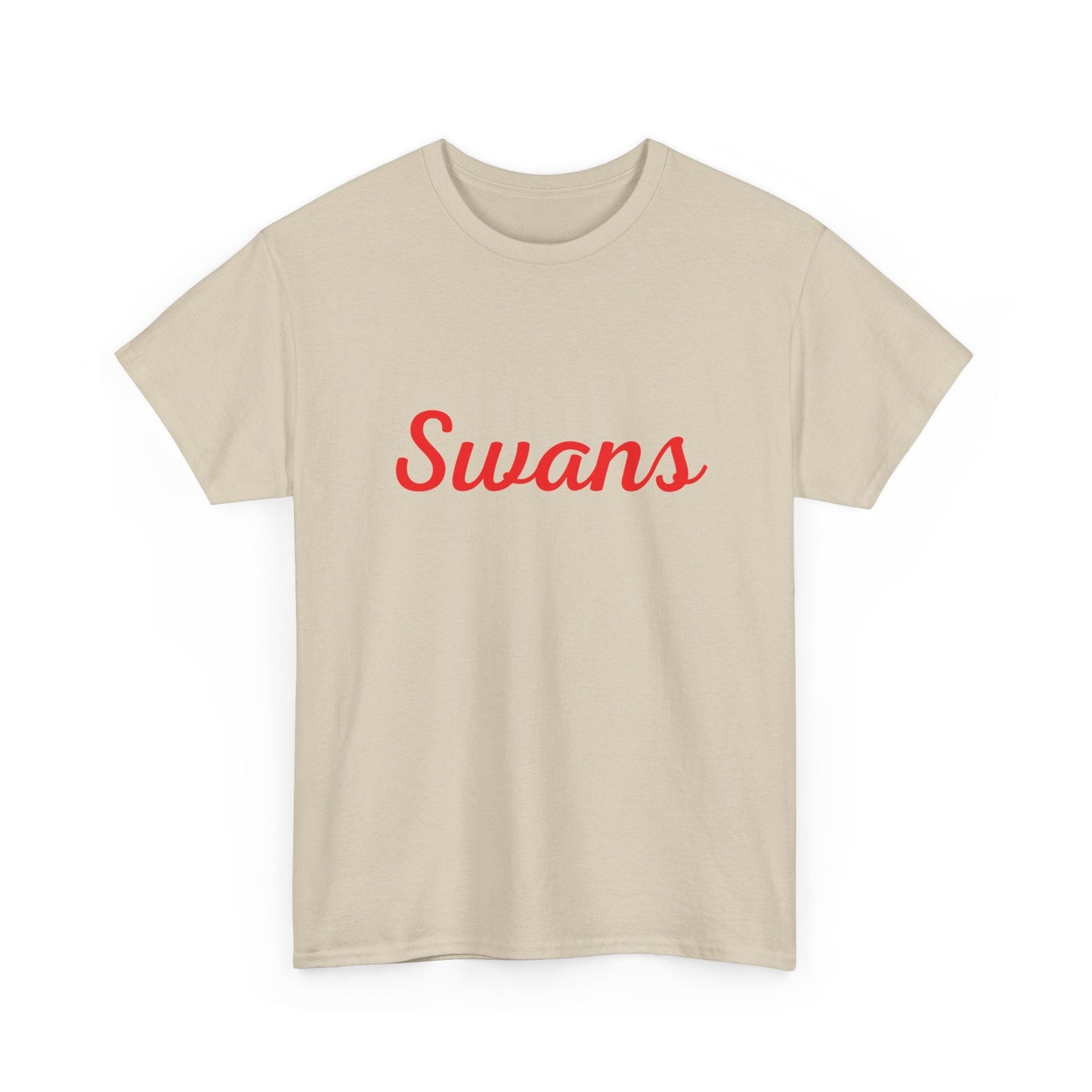 Minimalist Sydney Swans AFL supporter shirt with sleek Swans text