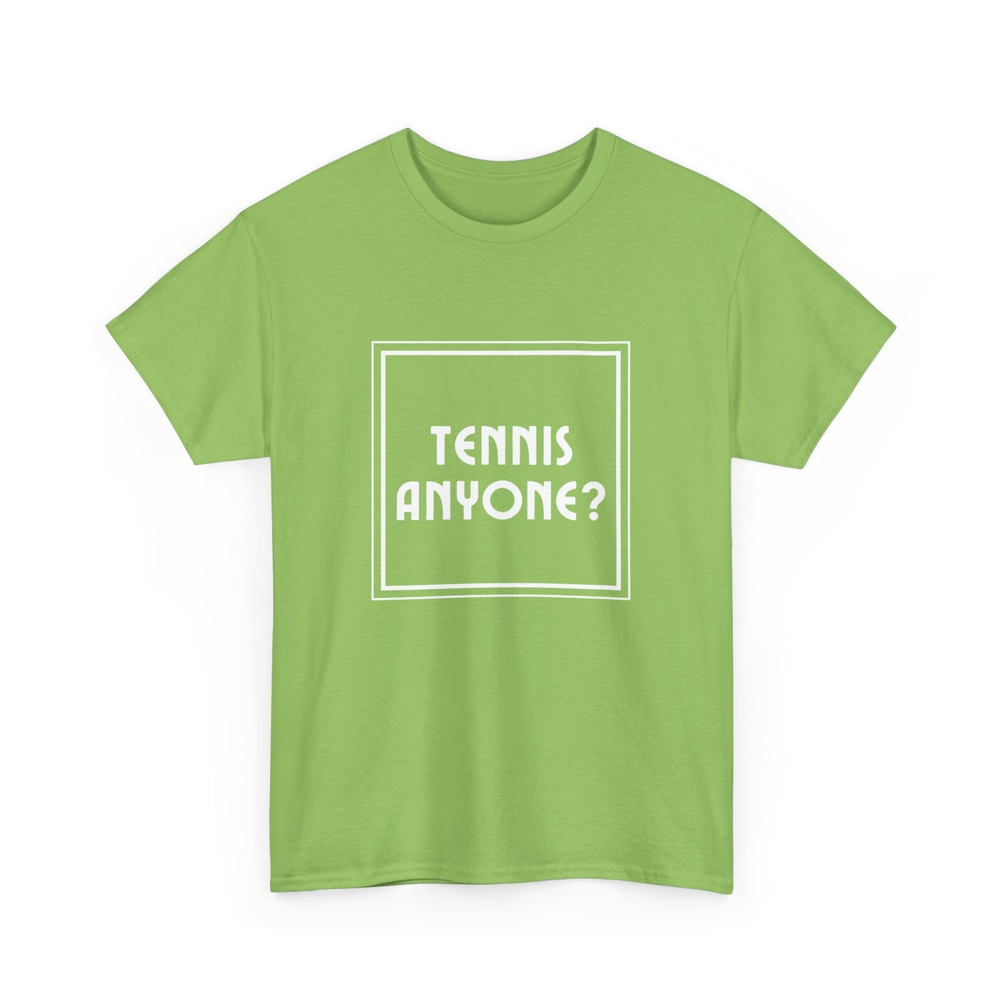 Tennis Anyone?' t-shirt, fun and stylish tee for tennis lovers, players, and fans of the sport.