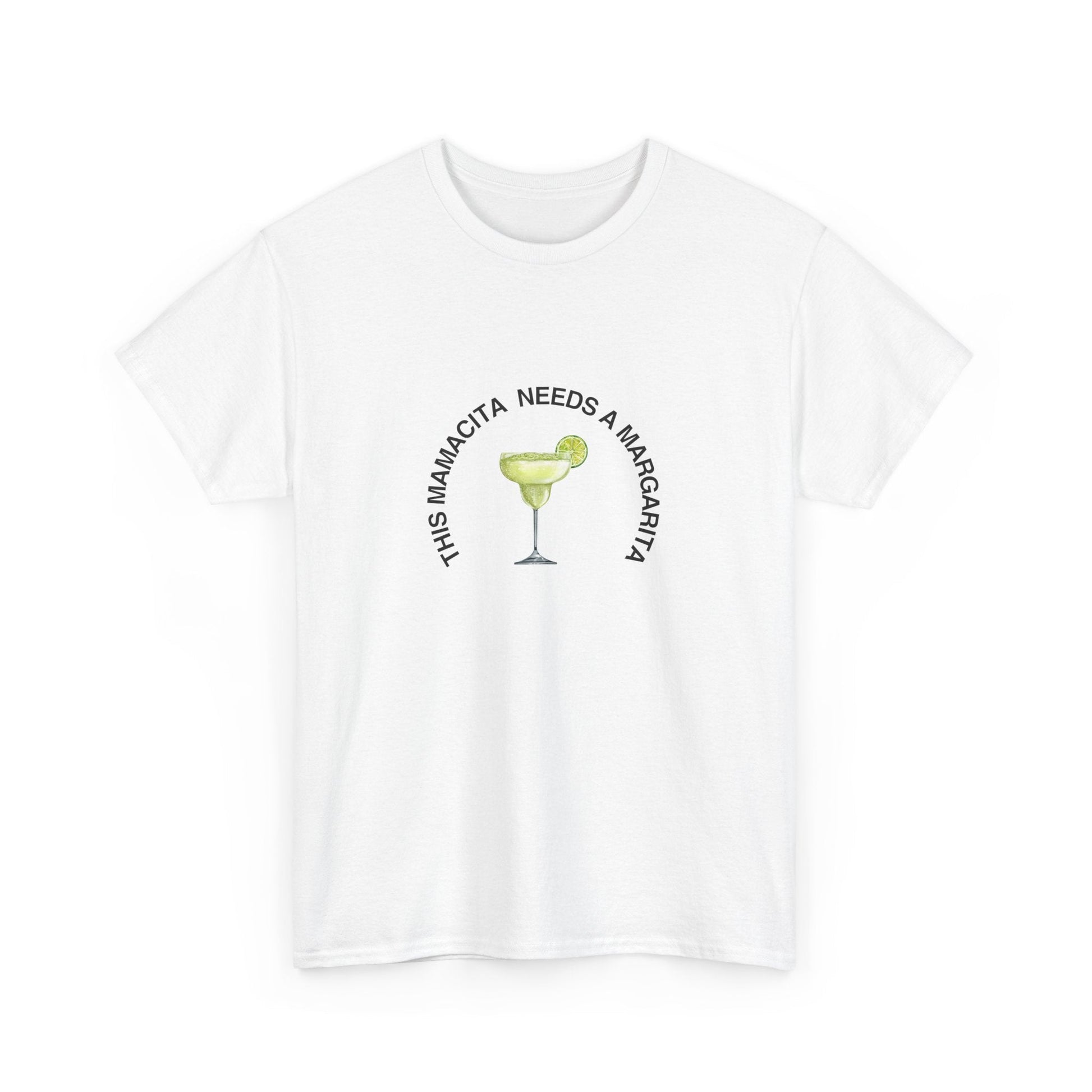 Funny 'This Mamacita Needs a Margarita' t-shirt, perfect for margarita lovers and party enthusiasts