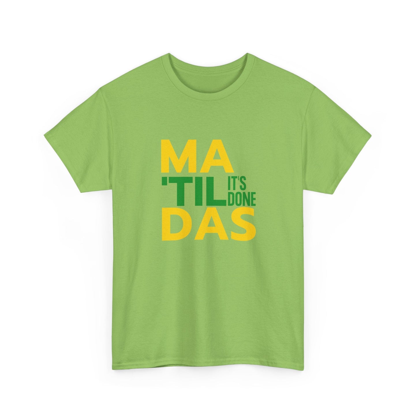 Stand with the Matildas in this 'Til It's Done' fan t-shirt – perfect gift for soccer lovers